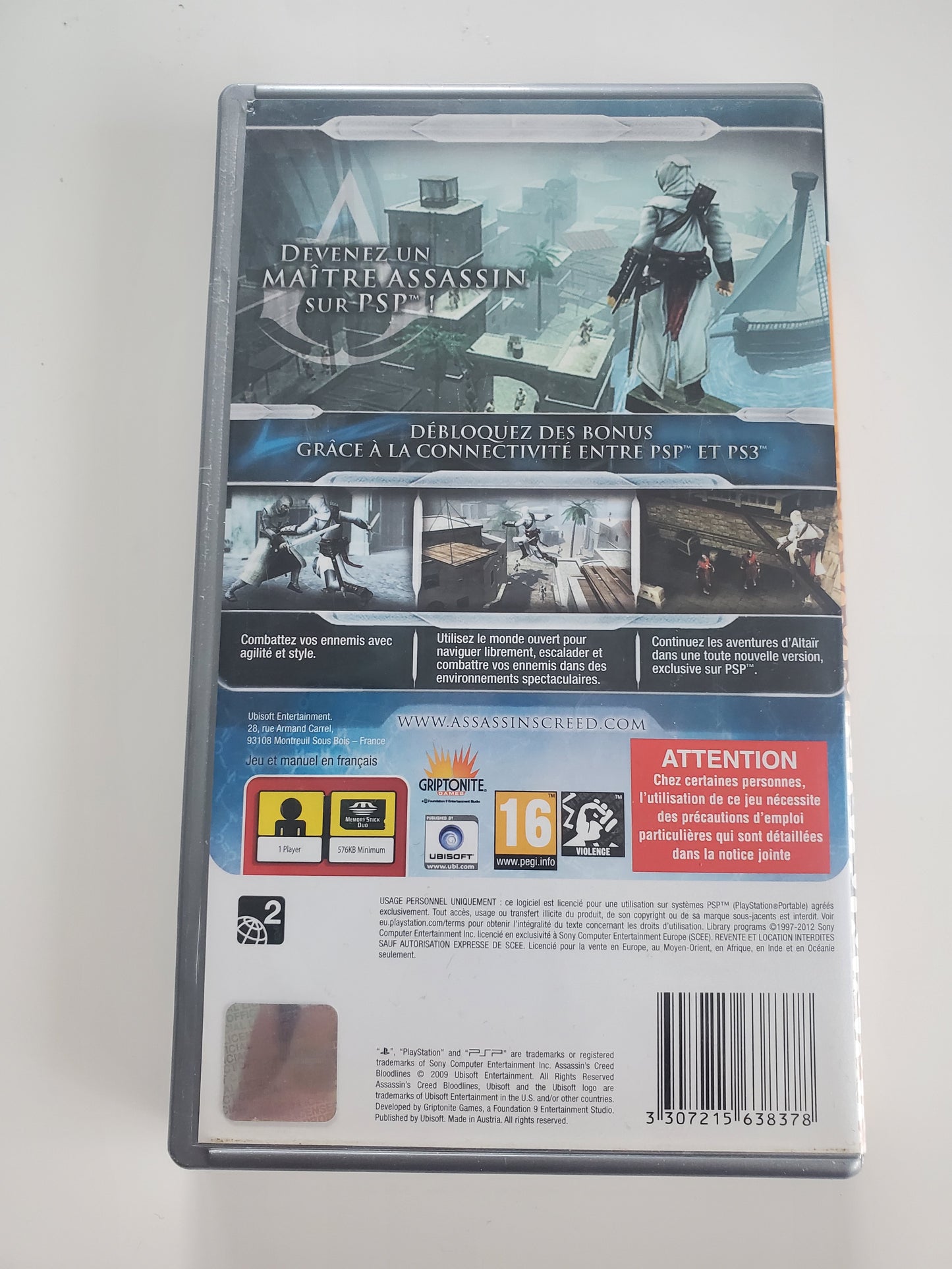 Assassin's Creed Bloodlines PSP - Jeu Action Aventure avec Notice