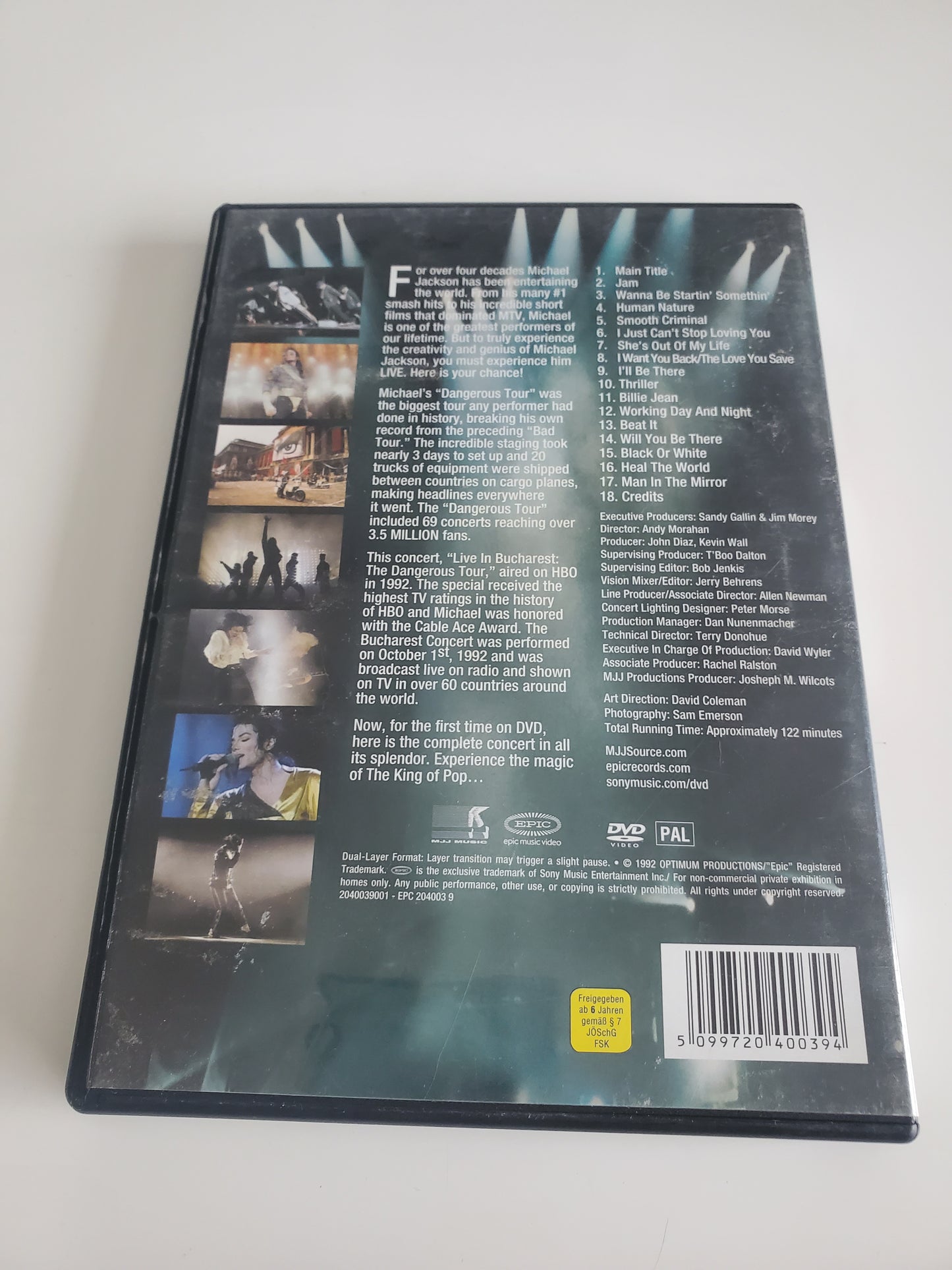 Michael JACKSON Live in Bucharest : The Dangerous Tour