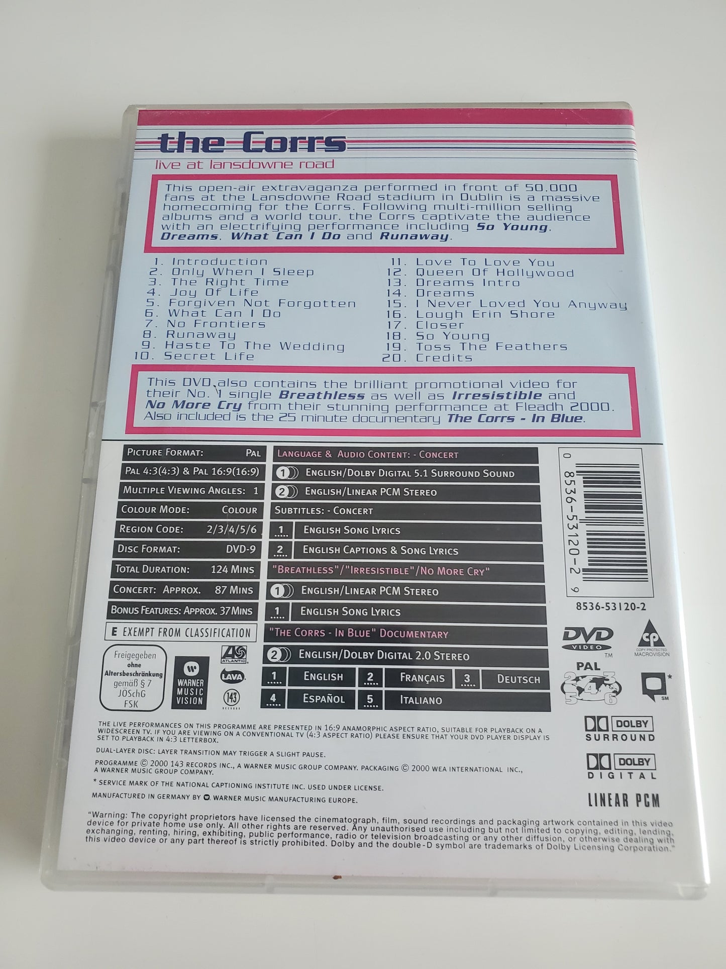 The COORS Live at Landowne Road