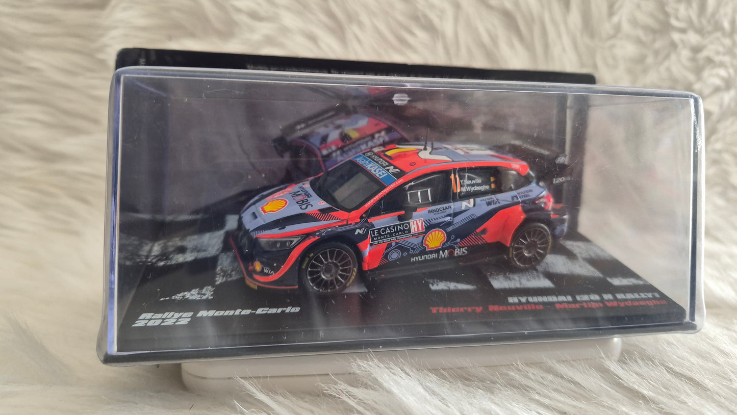 HYUNDAI i20 N Rally1 Rallye Monte-Carlo 2022 - Voiture Miniature Collection Altaya