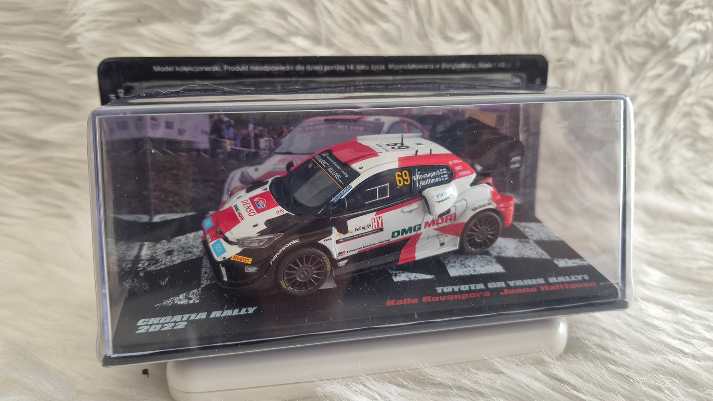 TOYOTA GR YARIS RALLY1 Croatia Rally 2022 - Voiture Miniature Collection Altaya