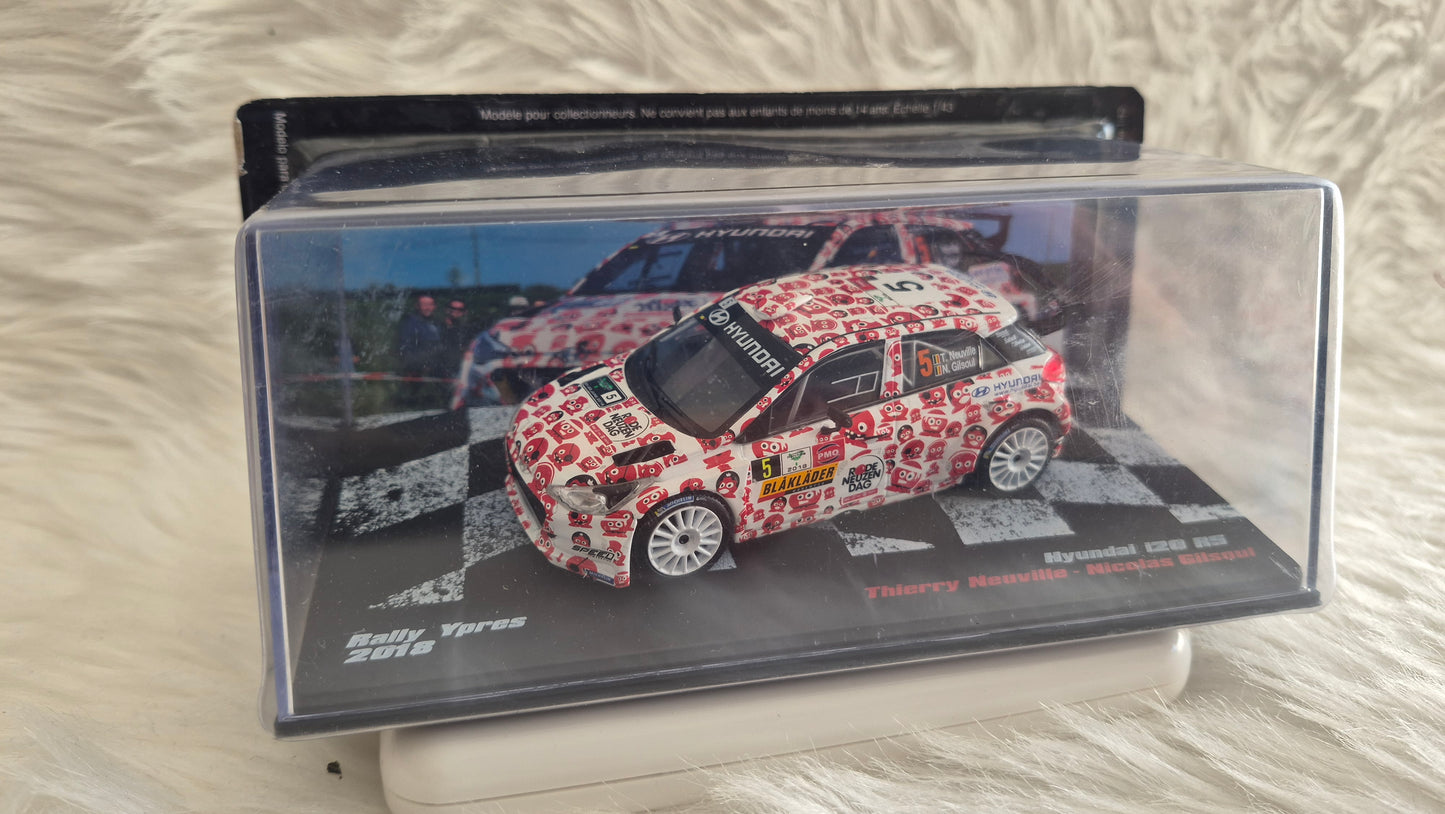 HYUNDAI I20 R5 Rally Ypres 2018 - Voiture Miniature Collection Altaya