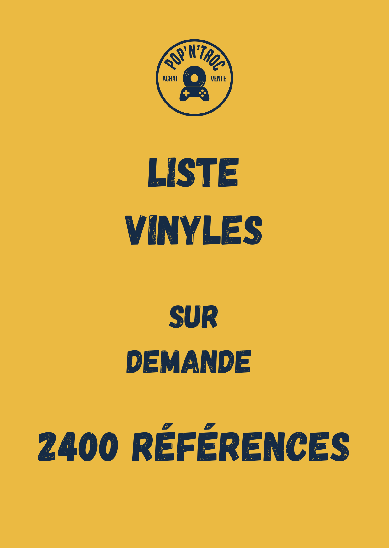 Liste vinyles 33Trs et maxi