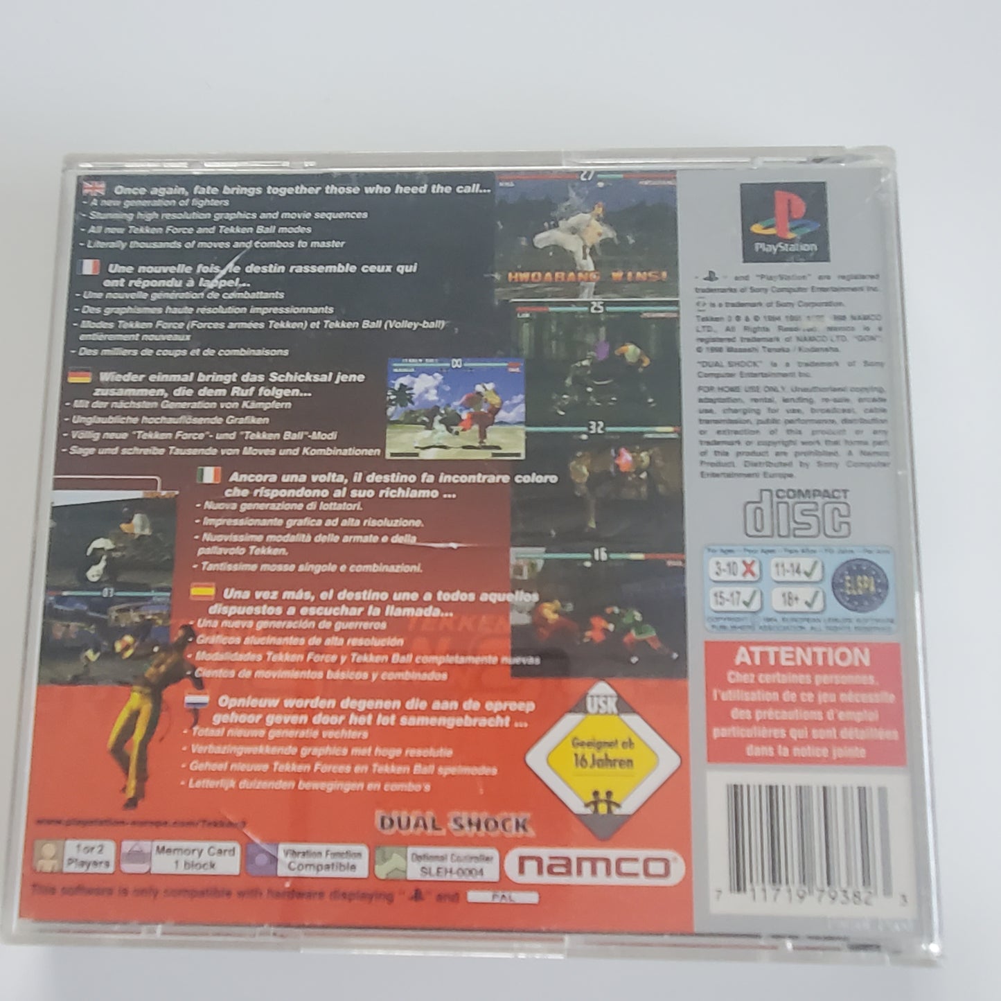 Tekken 3 PS1 - Jeu Combat avec Notice