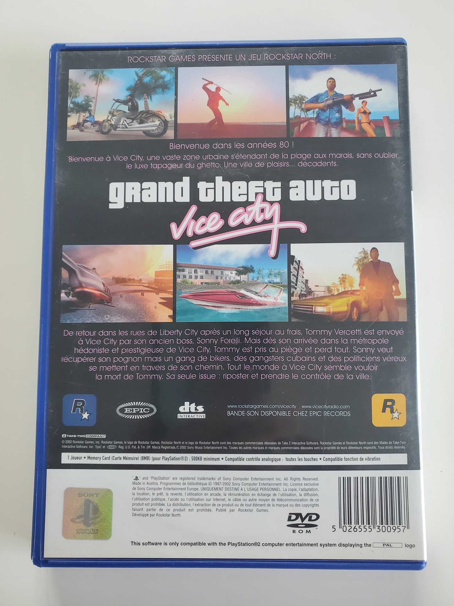 Grand Theft Auto Vice City GTA PS2 - Jeu Action avec Notice et Plan