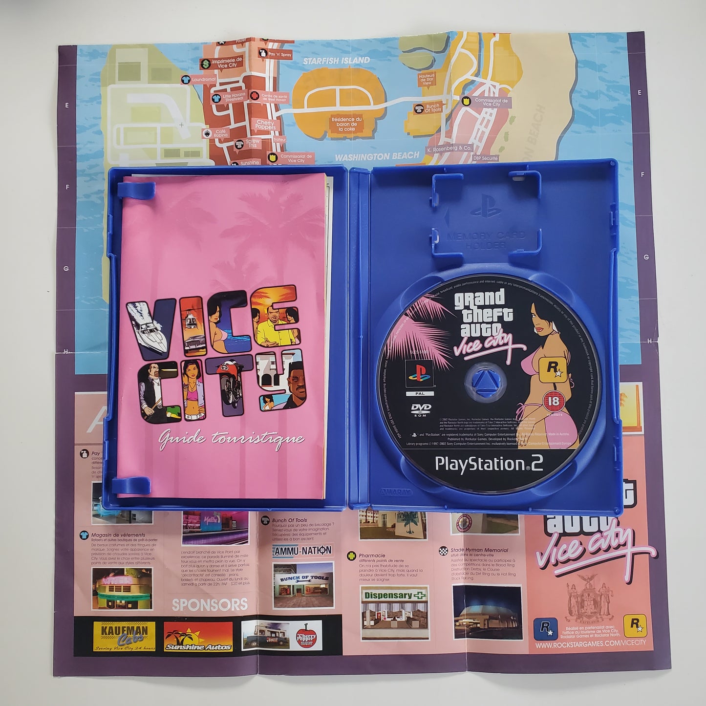 Grand Theft Auto Vice City GTA PS2 - Jeu Action avec Notice et Plan