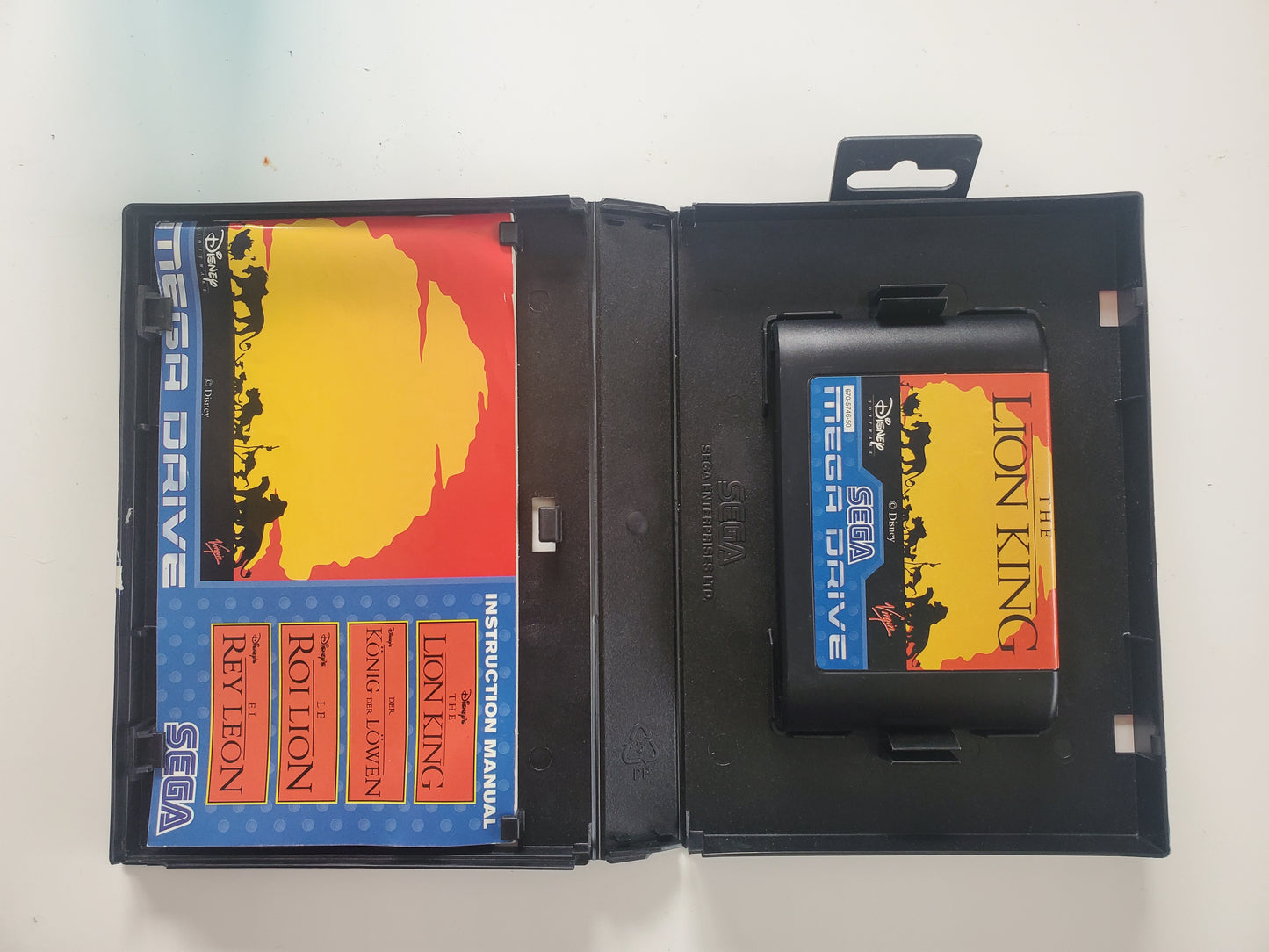 Le Roi Lion Sega Megadrive - Jeu Plateforme Disney avec Notice