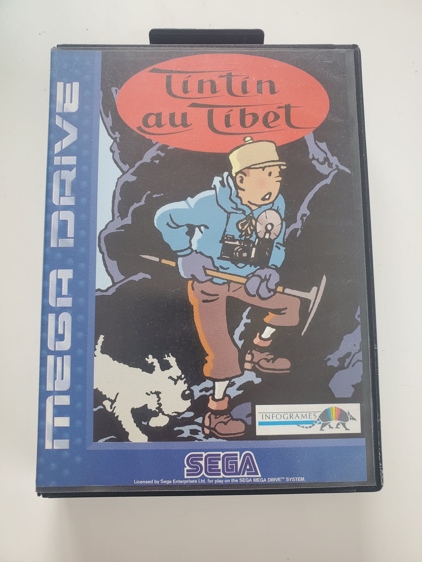 Tintin au Tibet Sega Megadrive - Jeu Aventure avec Notice