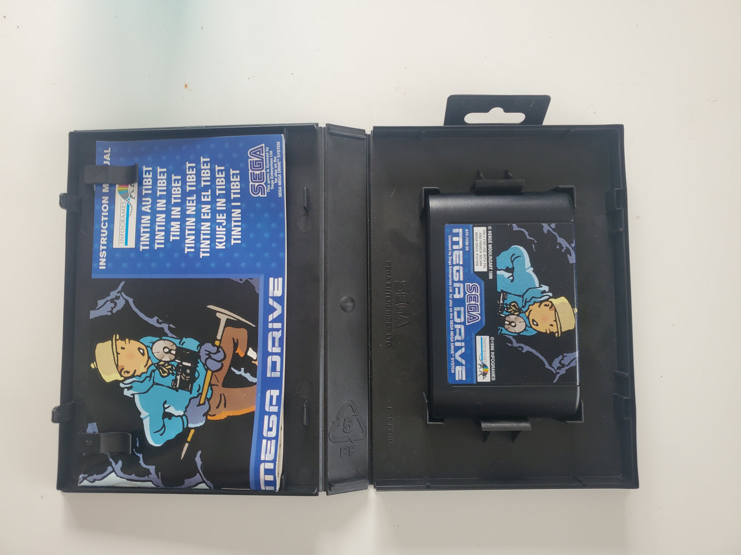Tintin au Tibet Sega Megadrive - Jeu Aventure avec Notice