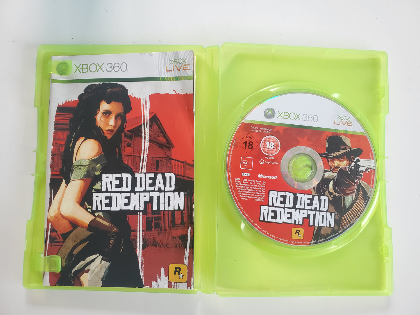 Red Dead Redemption Xbox 360 - Jeu Action Western avec Notice et Plan