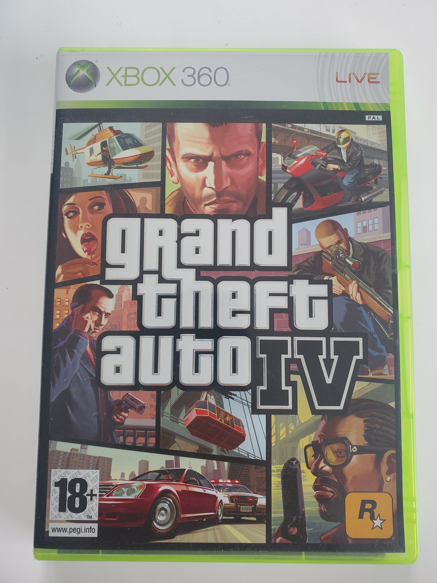 Grand Theft Auto IV GTA 4 Xbox 360 - Jeu Action avec Notice et Plan