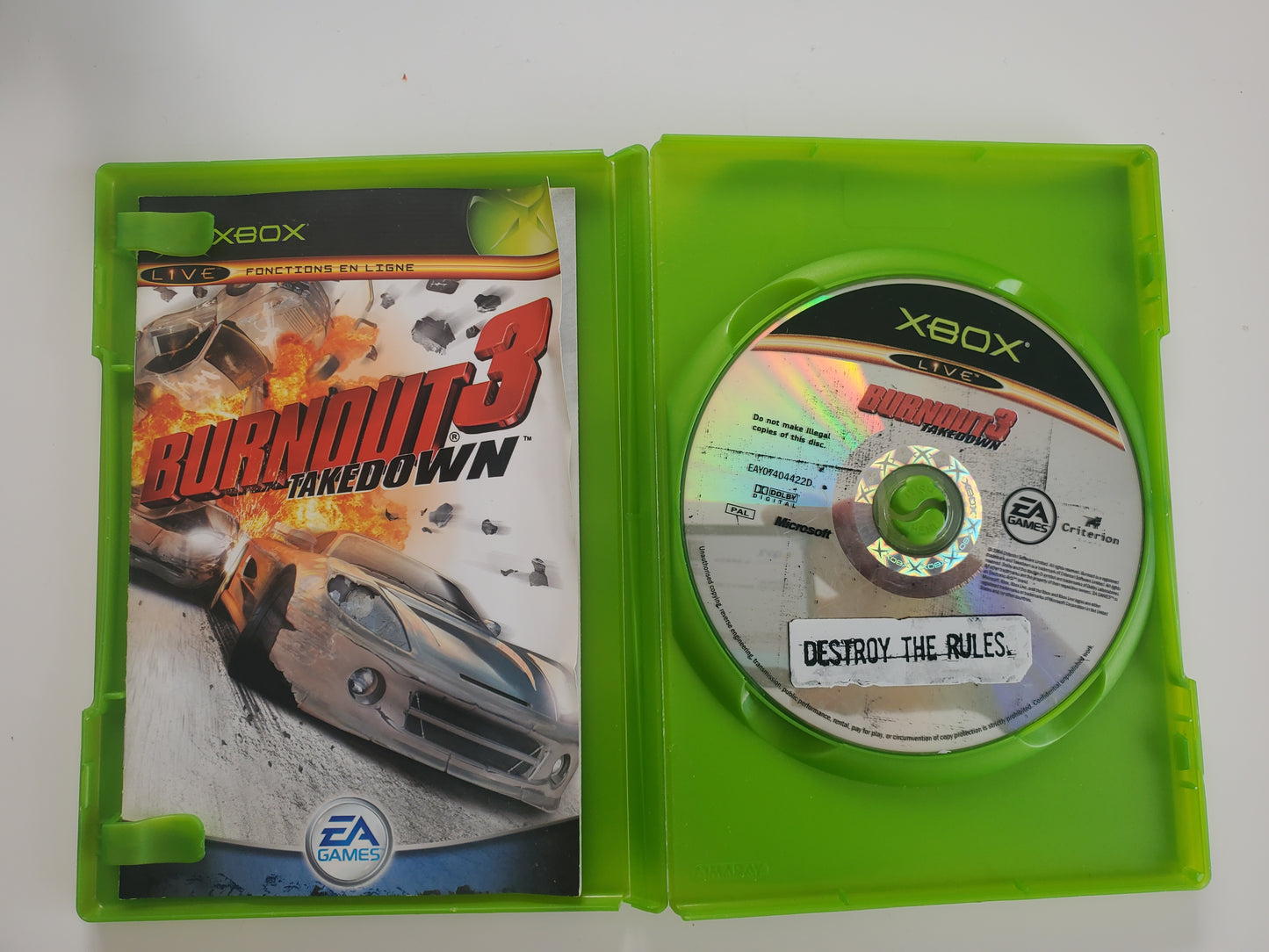 Burnout 3 Takedown Xbox - Jeu de Course avec Notice