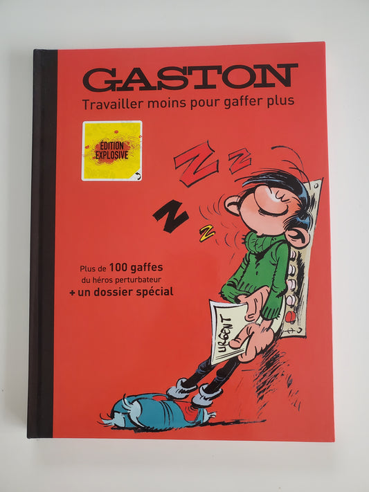 GASTON Travailler moins pour gaffer plus - BD Collection Neuf