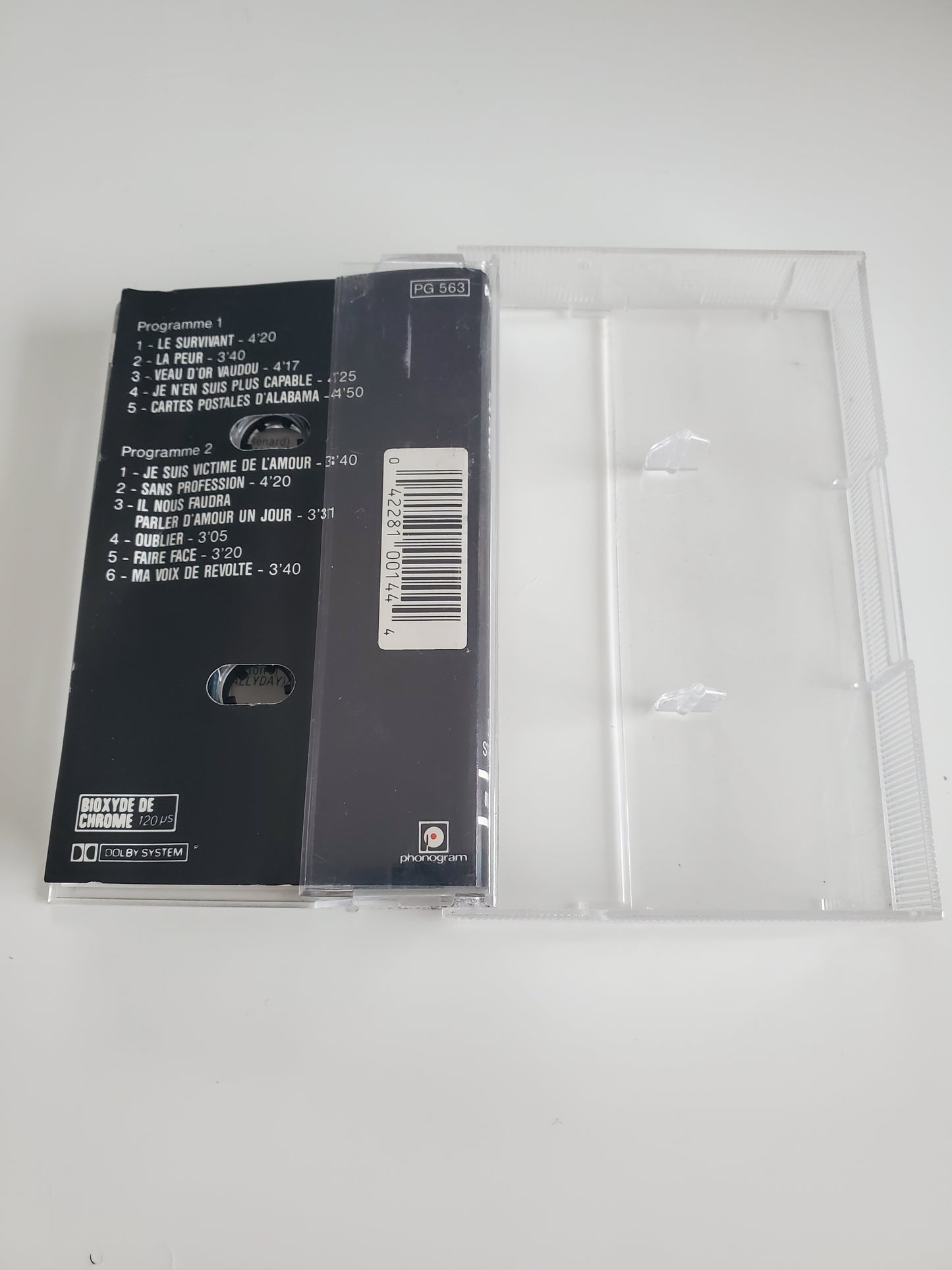 Johnny HALLYDAY La Peur