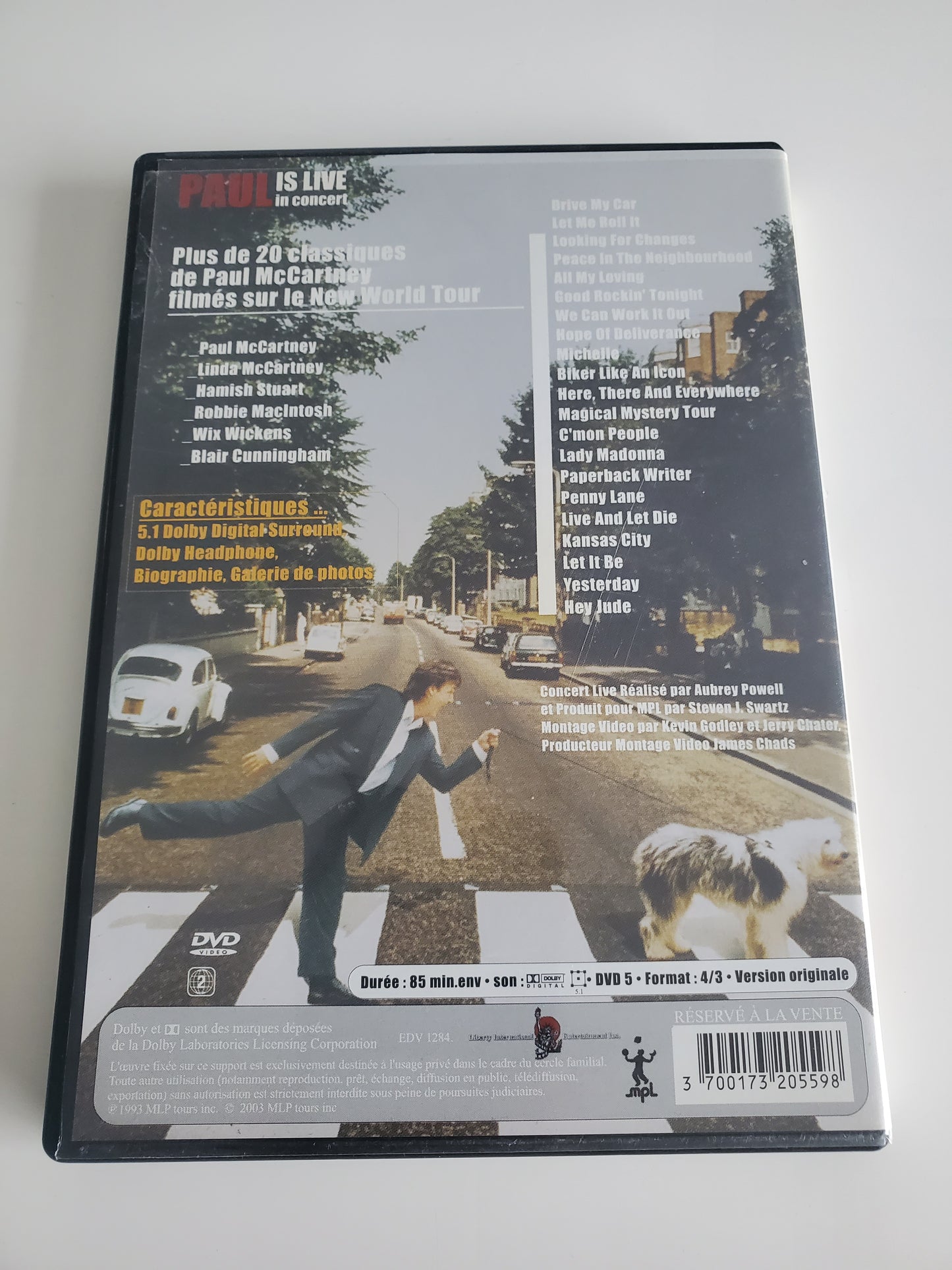 Paul Mc CARTNEY : Paul is Live in Concert on the New World Tour