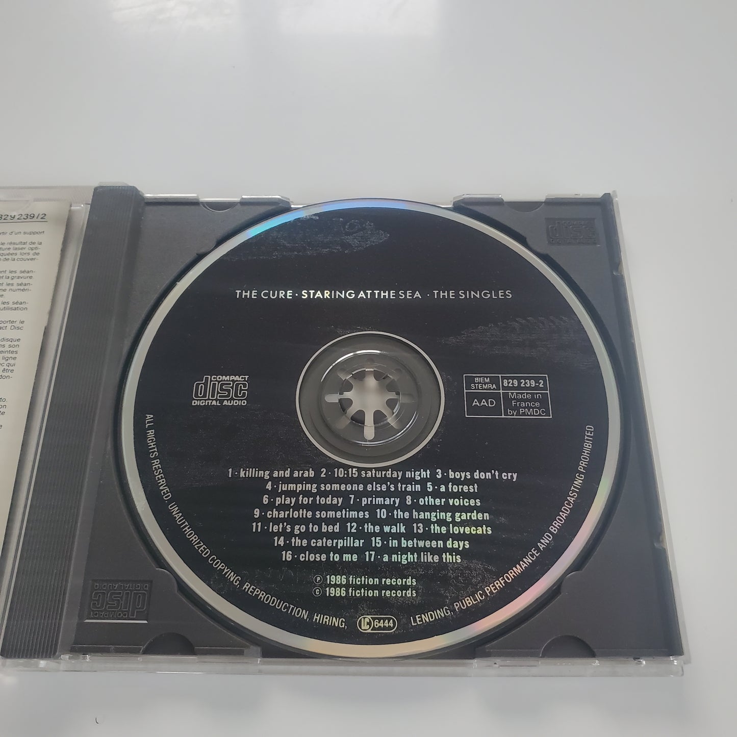 THE CURE Staring at the Sea - The Singles