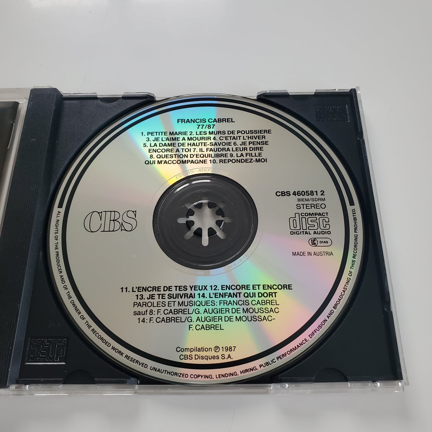 Francis CABREL 77-87