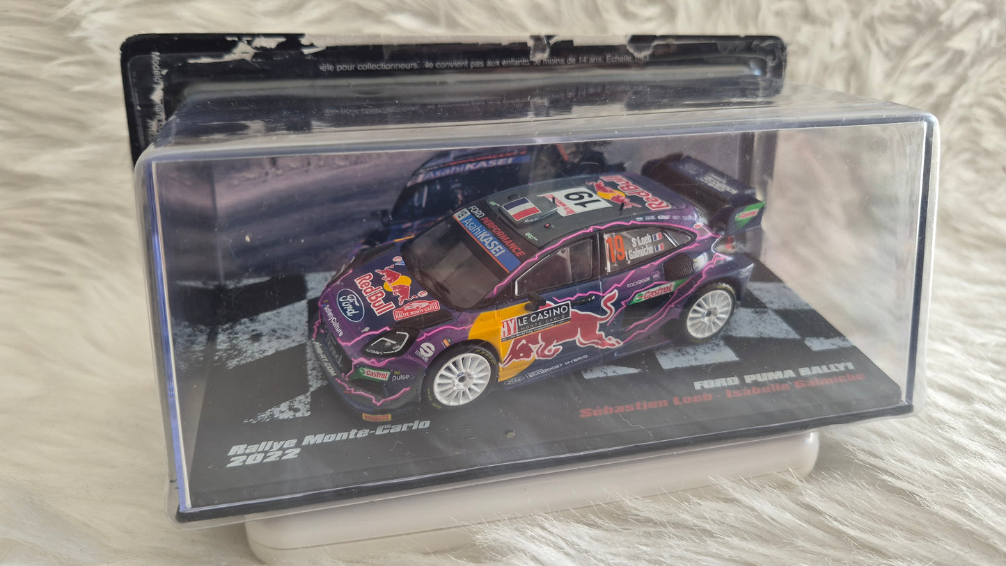 FORD PUMA Rally1 Rallye Monte-Carlo 2022 - Voiture Miniature Collection Altaya