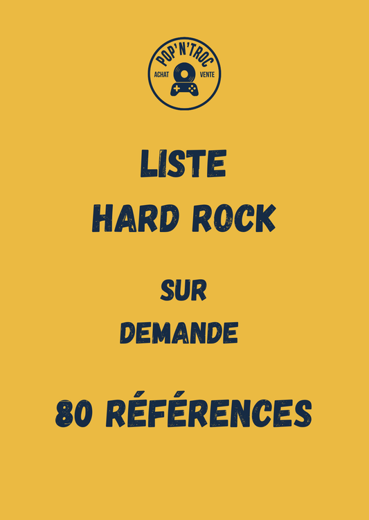 Liste 33Trs HARD ROCK