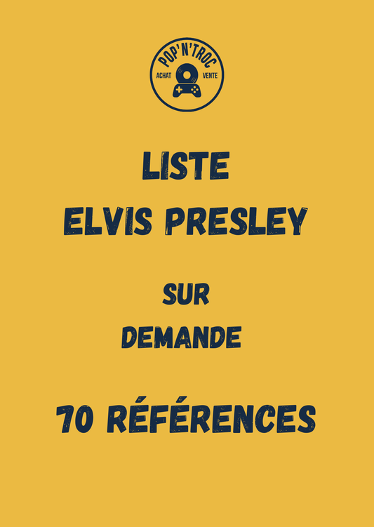 Liste 33Trs Elvis Presley