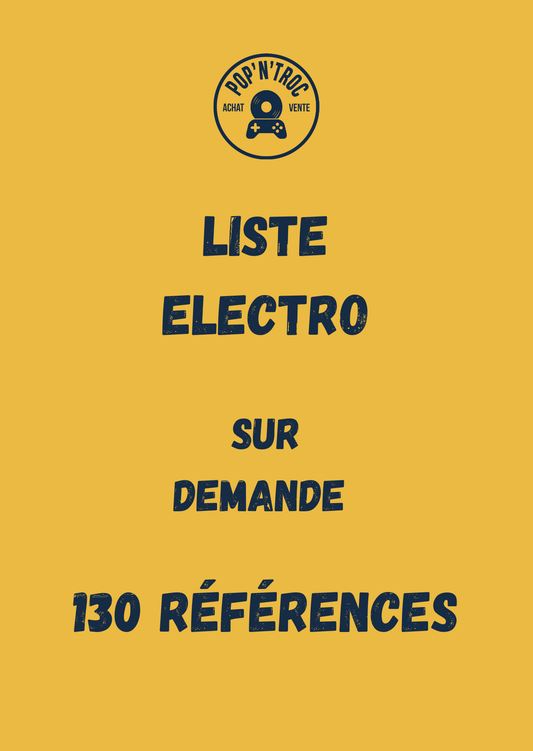 Liste 33Trs / Maxi Musique Electronqiue